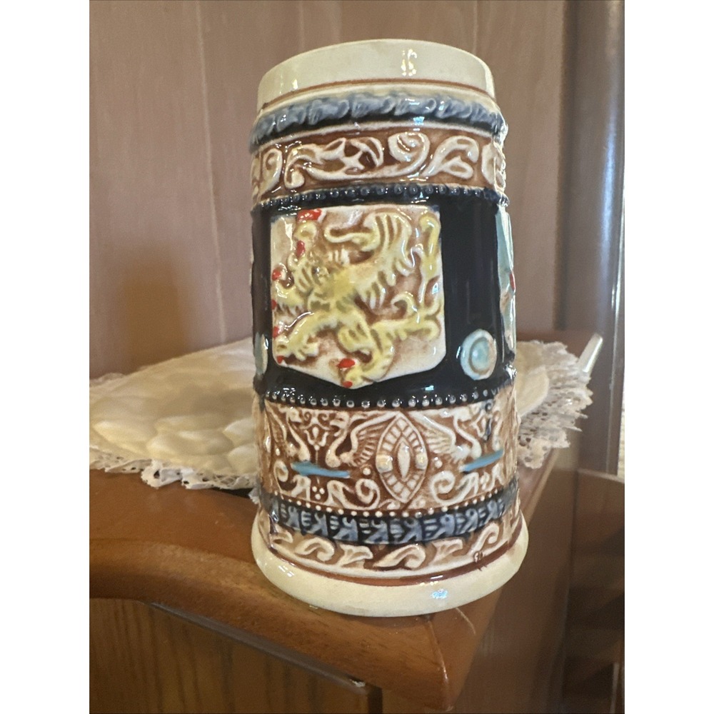 Vintage German Style Beer Stein ENESCO Coat Of Arms